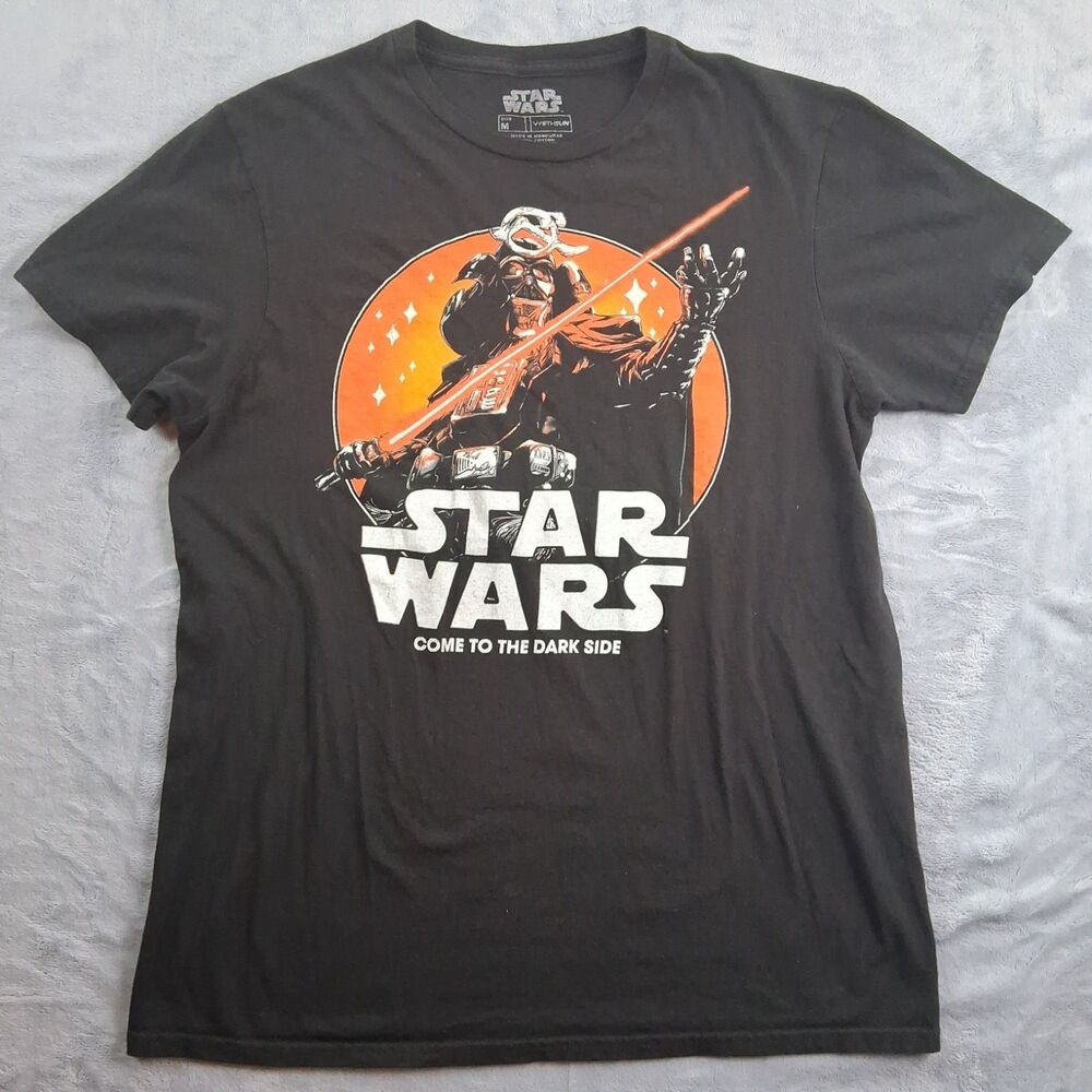 Fifth Sun Star Wars Darth Vader T-Shirt Mens M Black Crew Neck Short Sleeve